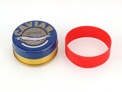 D55X25mm10g鱼子酱包装马口赢博官方（中国）总部金色圆形30克食品级密封防锈金属铁盒