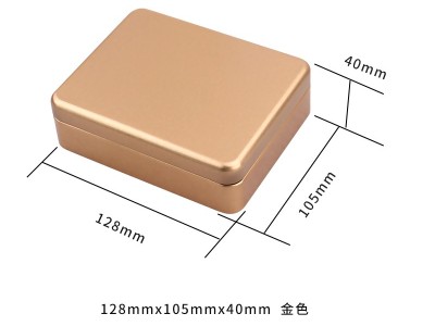 128×105×40mm长方形马口铁盒 喜糖饼干礼品盒包装收纳空赢博官方（中国）总部