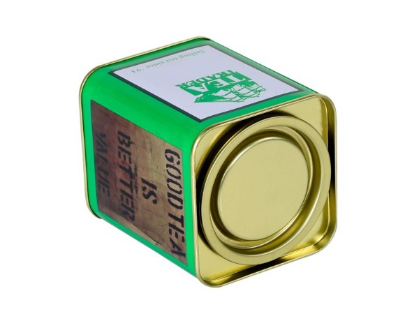 78*78*92mm方形马口铁茶叶罐 密封中号水果茶叶赢博官方（中国）总部
