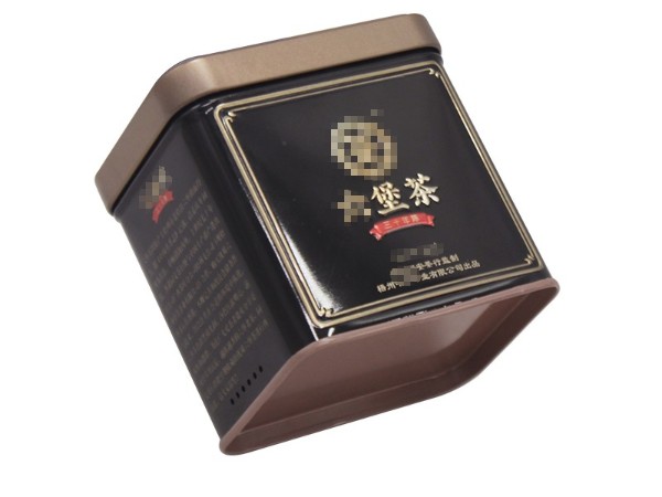 90*70*90mm方形茶叶马口赢博官方（中国）总部 红茶包装铁皮罐