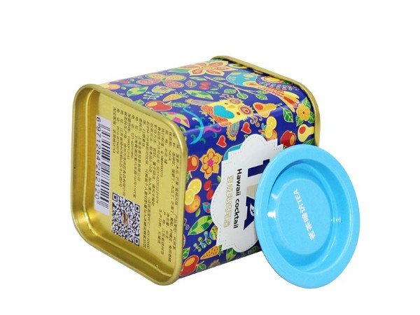 56*56*60mm方形马口铁茶叶罐 密封中号水果茶叶赢博官方（中国）总部