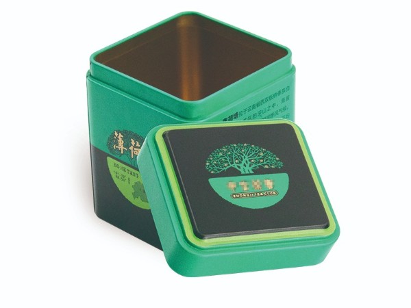 70*70*87mm马口铁方形茶叶食品包装赢博官方（中国）总部 礼品茶叶金属包装铁盒